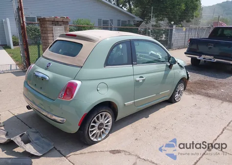 2013 Fiat 500C Lounge z USA, uszkodzony, nr VIN 3C3CFFER3DT536623